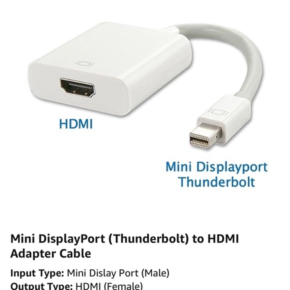 Mini DisplayPort (Thunderbolt) to HDMI Adapter Cable - Picture 5 of 6